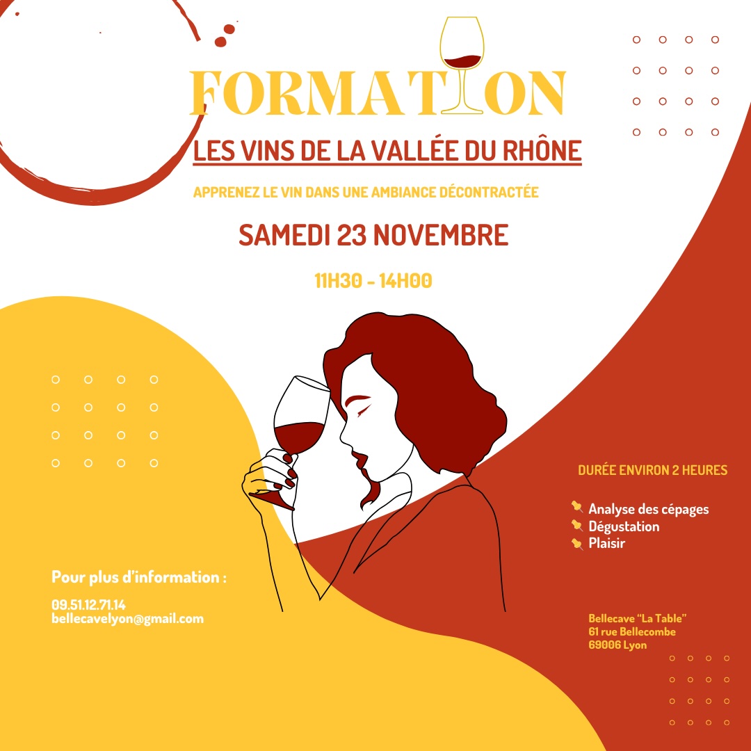 Samedi 23 Novembre : Les vins de la Vallée du Rhône
