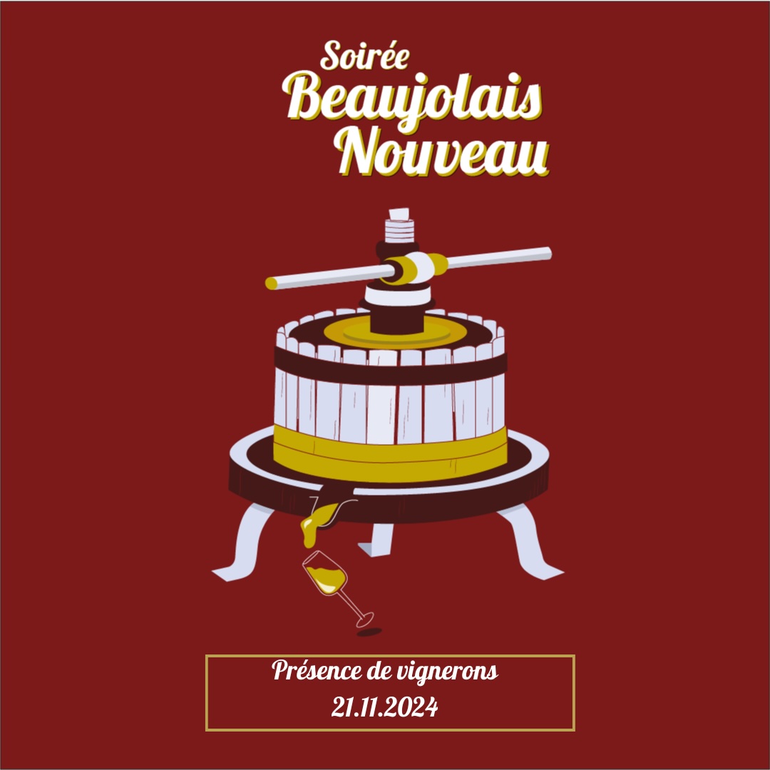 Jeudi 21 Novembre : Soirée Beaujolais Nouveau