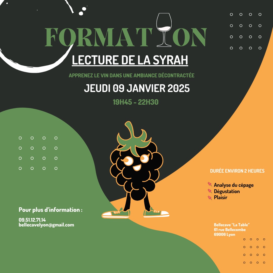 Jeudi 09 Janvier : Lecture de la Syrah