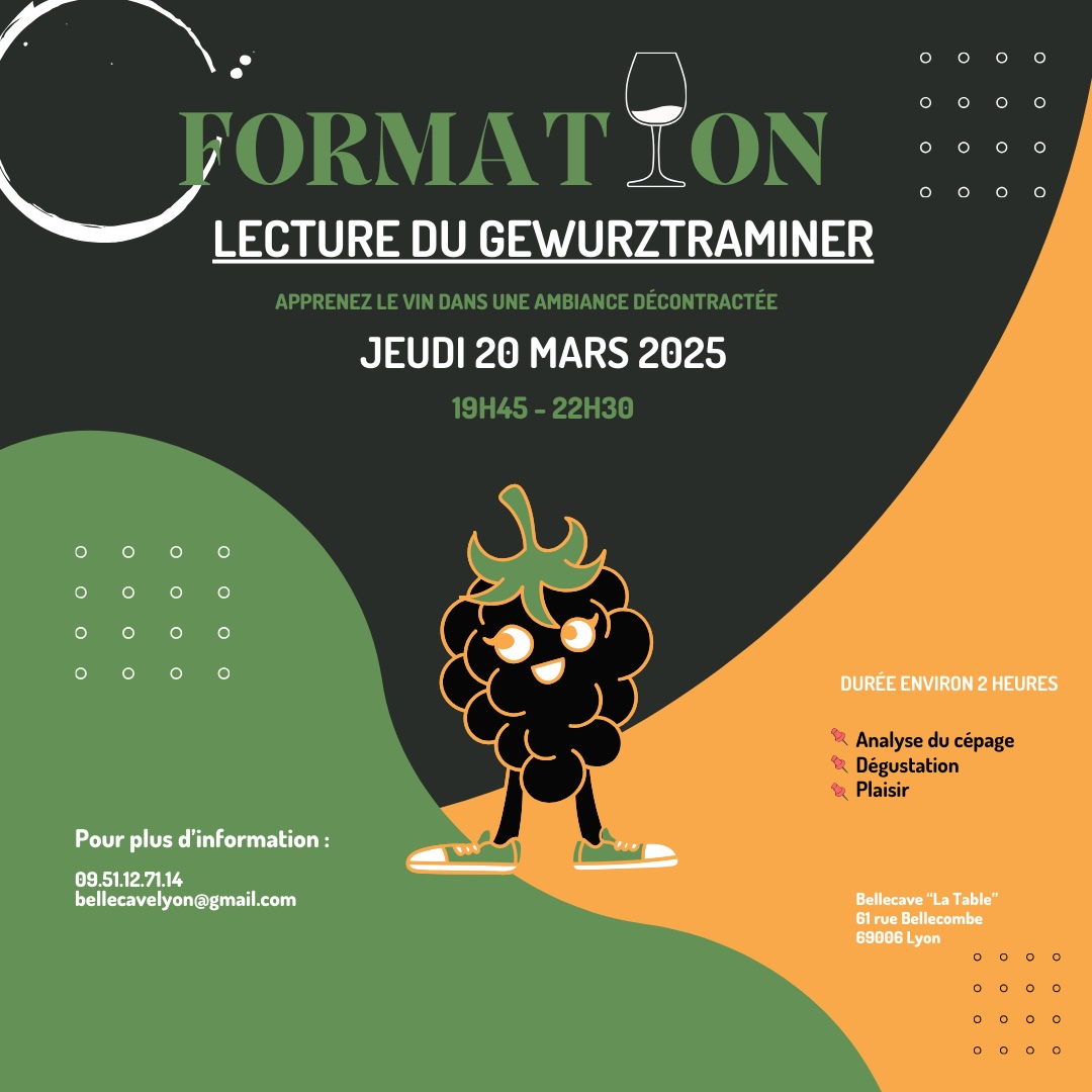 Jeudi 20 Mars 2025 : Lecture du Gewurztraminer